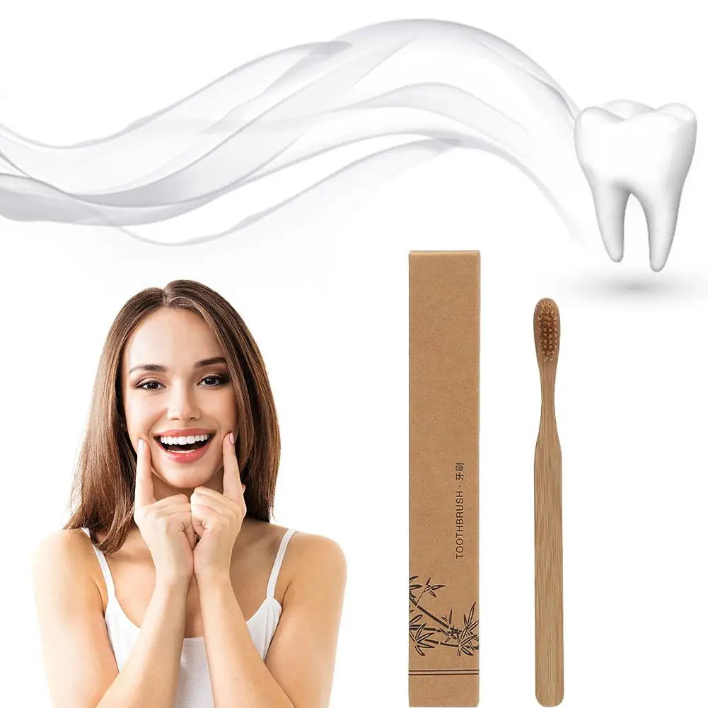 Bamboo Charcoal Toothbrush – Eco-Friendly Soft Bristles