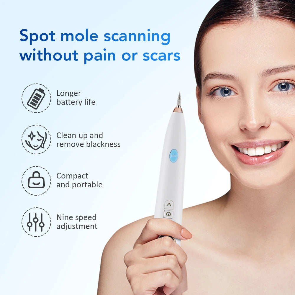 Mole Spot Scanning Removal Pen Beauty Plasma Pen Needle 9-speed Tattoo Removal Household Spot Face Wart Freckle Remover Machine Peaceful Pleasures Health and Wellness