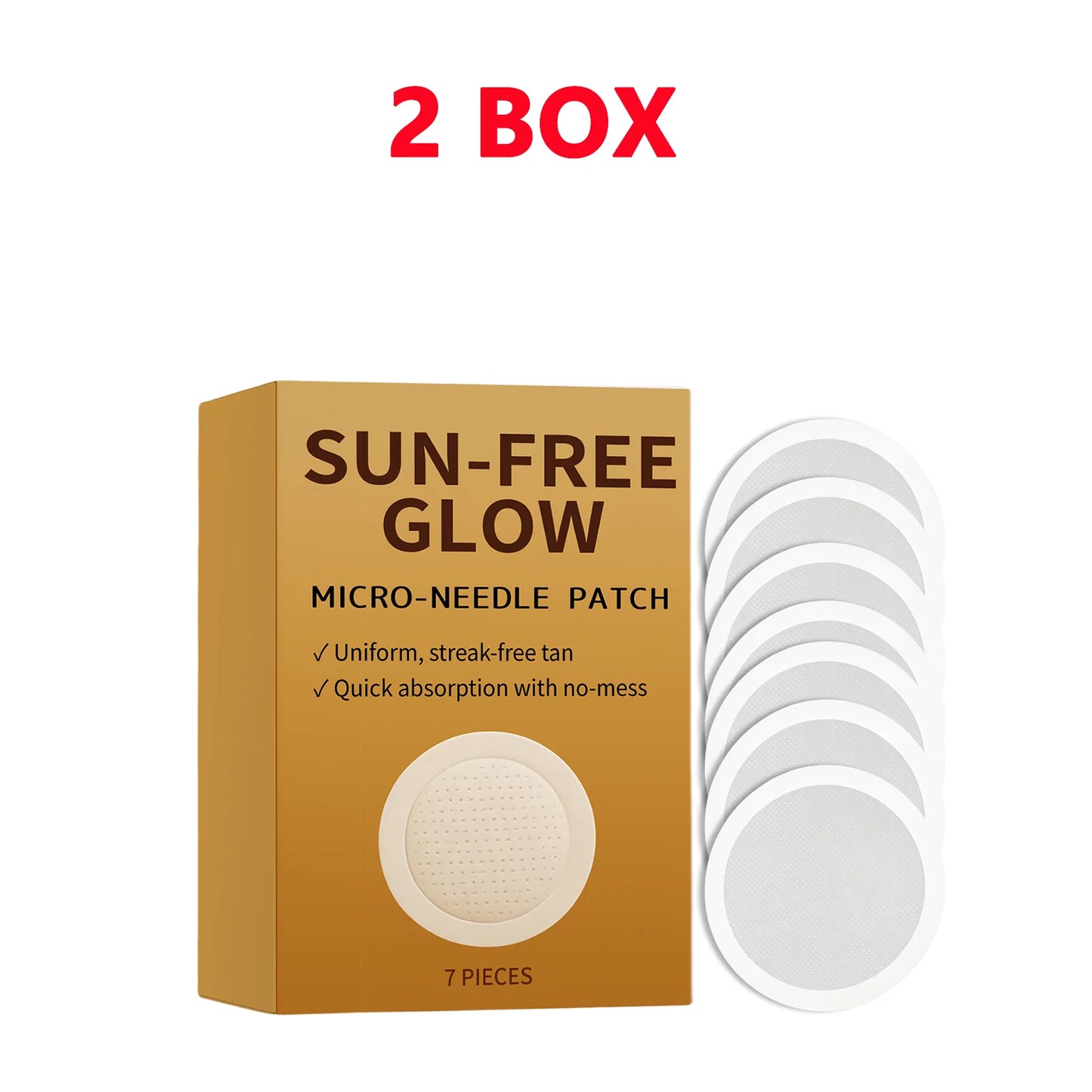 Sunless Microneedle Glow Tanning Patches – 7pc, All Skin Types