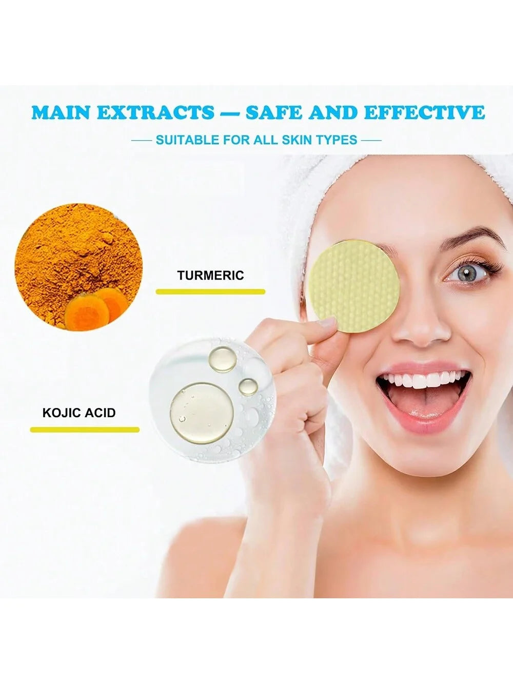 GZE Kojic Acid & Turmeric Cleansing Pads | Brightening Exfoliant