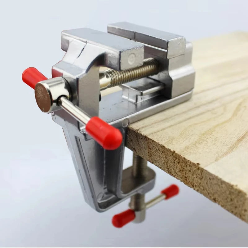 2026 New Arrival！3.5&quot Aluminum Miniature Mini Bench Vise Small Jewelers Hobby Clamp On Table Flat Pliers Tool Vice Peaceful Pleasures Health and Wellness