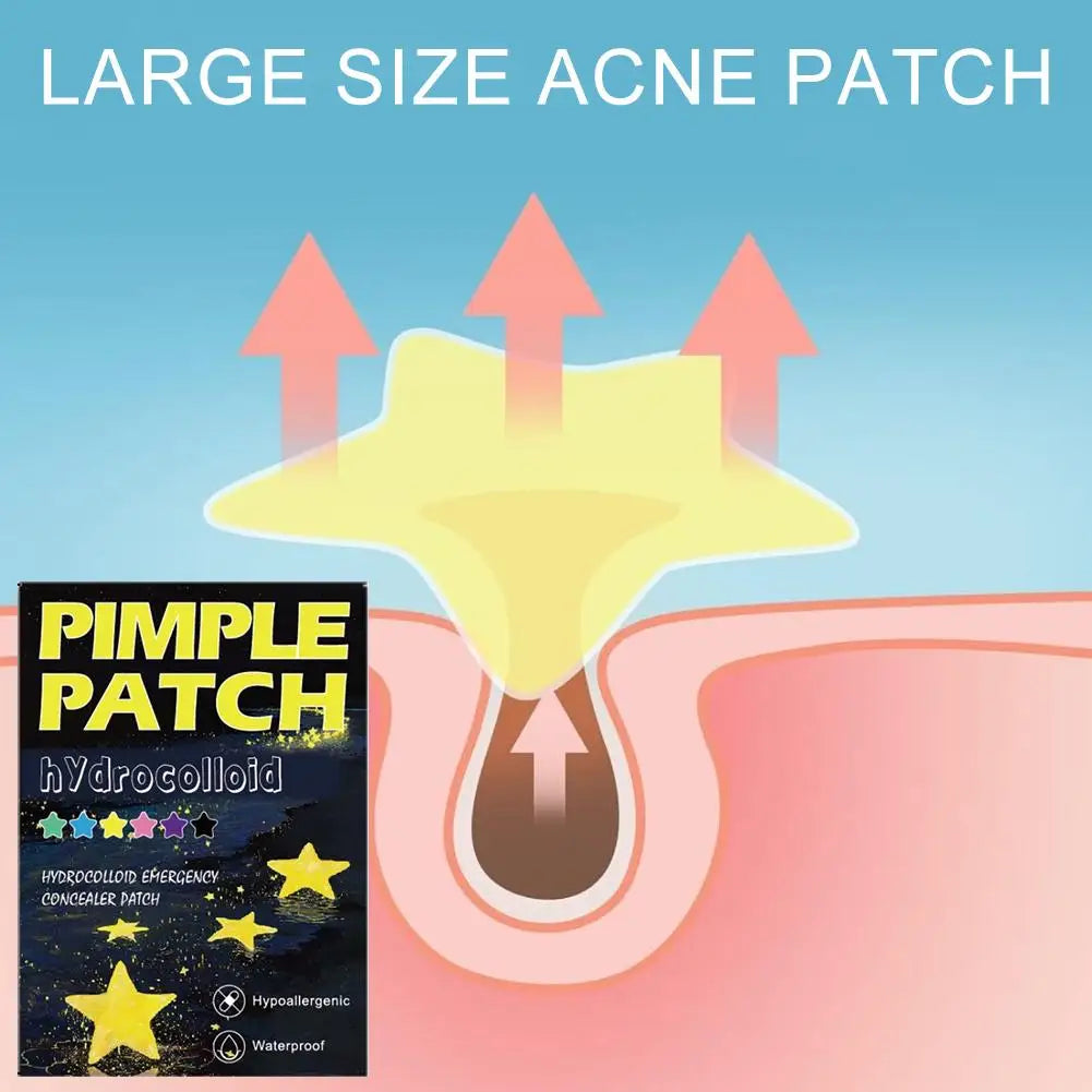 1400pcs Hydrocolloid Colorful Pimple Patches Pimple Cover Sticker Star Shaped Invisible Pimple Cover Removal Pimple Patch Peaceful Pleasures Health and Wellness