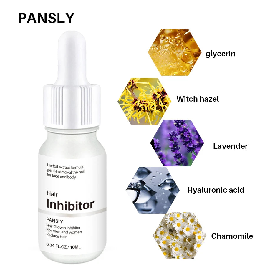 Professional Stop Hair Growth Inhibitor Serum Oil Painless Moisturizing Whitening Removal Non-irritating Skin Care Body Beauty Peaceful Pleasures Health and Wellness