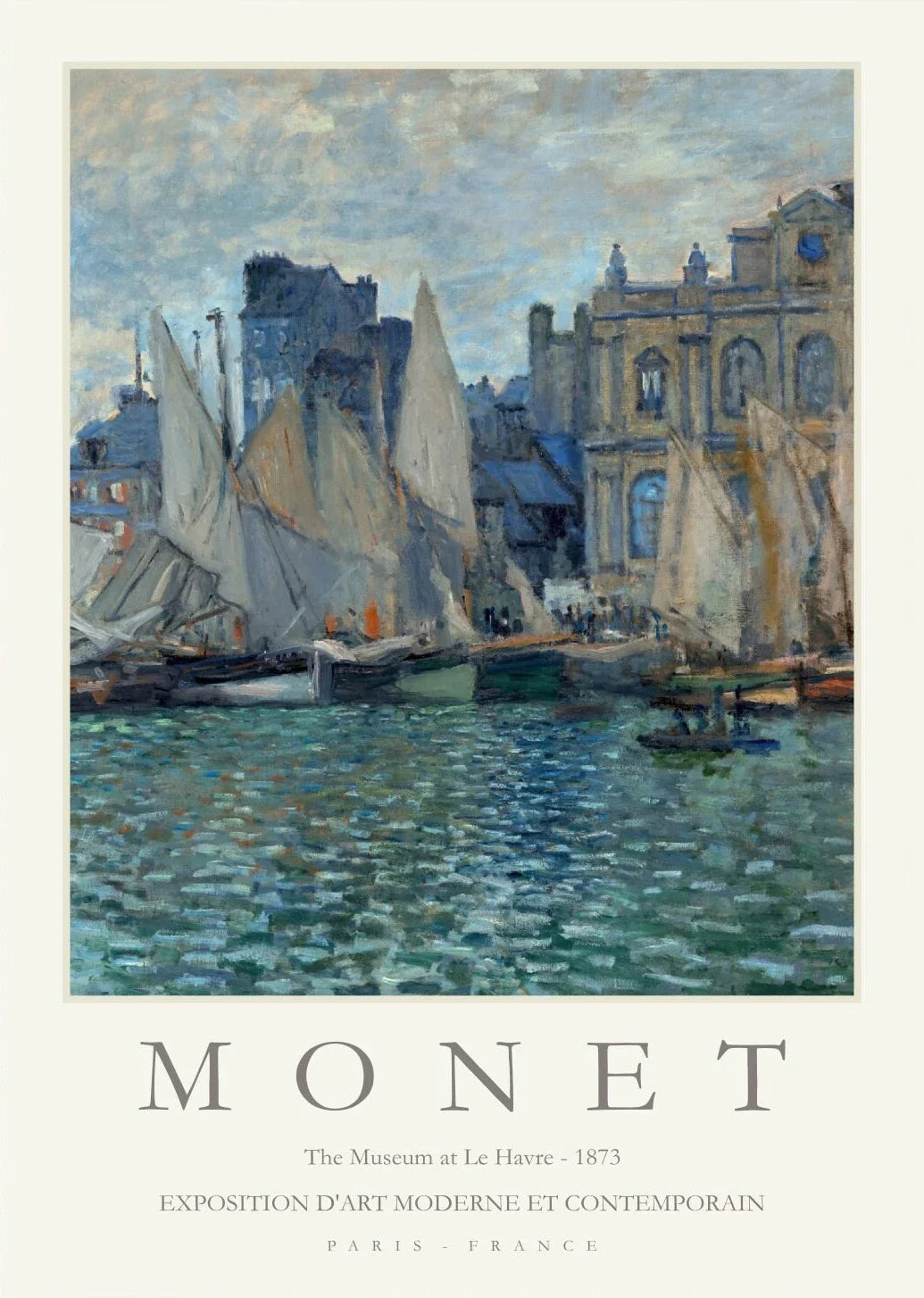 Claude Monet Abstract Landscape Canvas Wall Art | Unframed Print