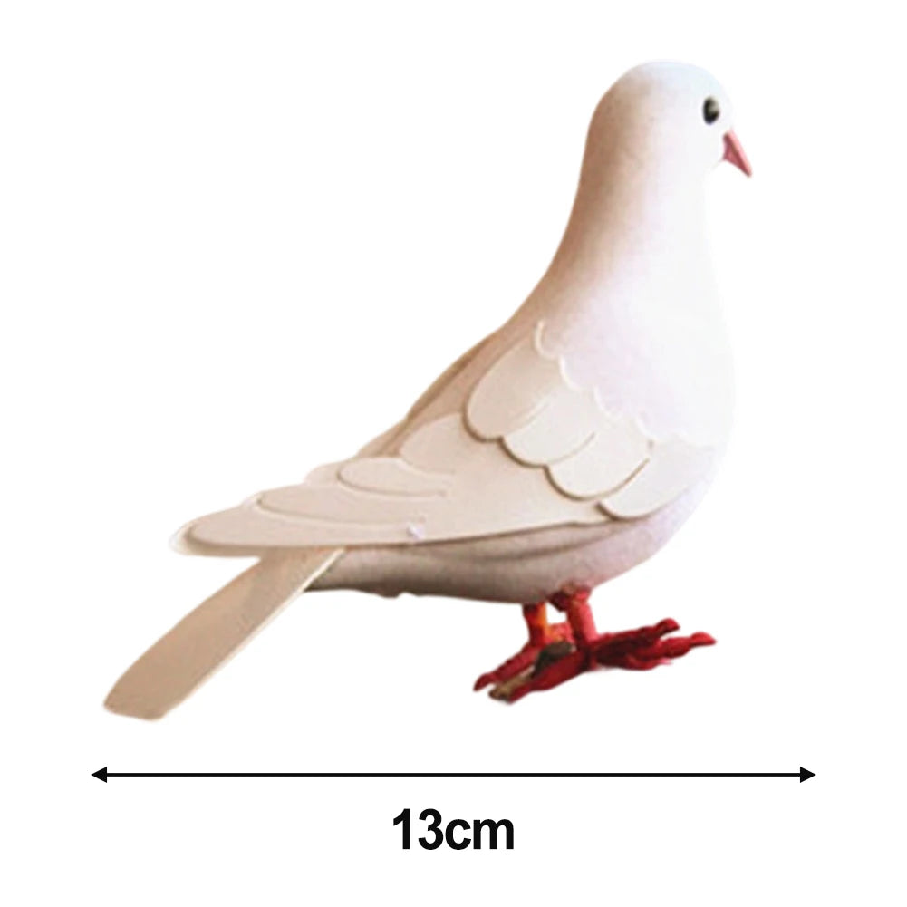 Lifelike Simulation Foam Pigeon Model Home Garden Decor Artificial