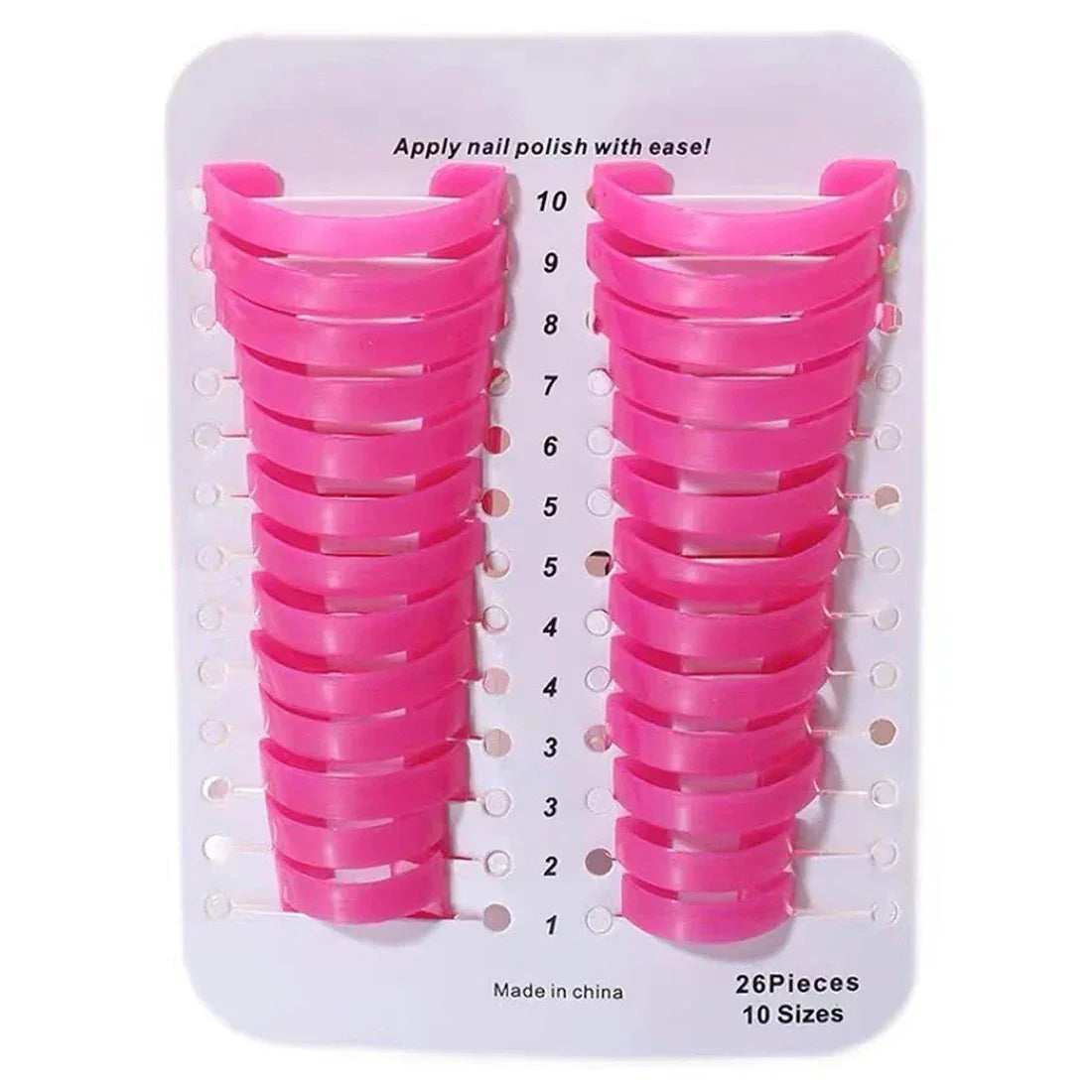 Spill-Proof Nail Polish Protector for Fingers, Nail Polish Protector 26PCS/kit Manicure Stencils Holder for Nails Art Painting Peaceful Pleasures Health and Wellness