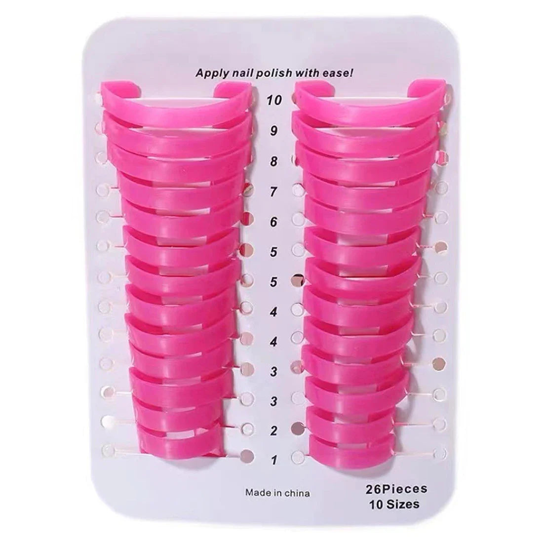 26-Piece Nail Polish Protector Set – Spill-Proof Manicure Stencils