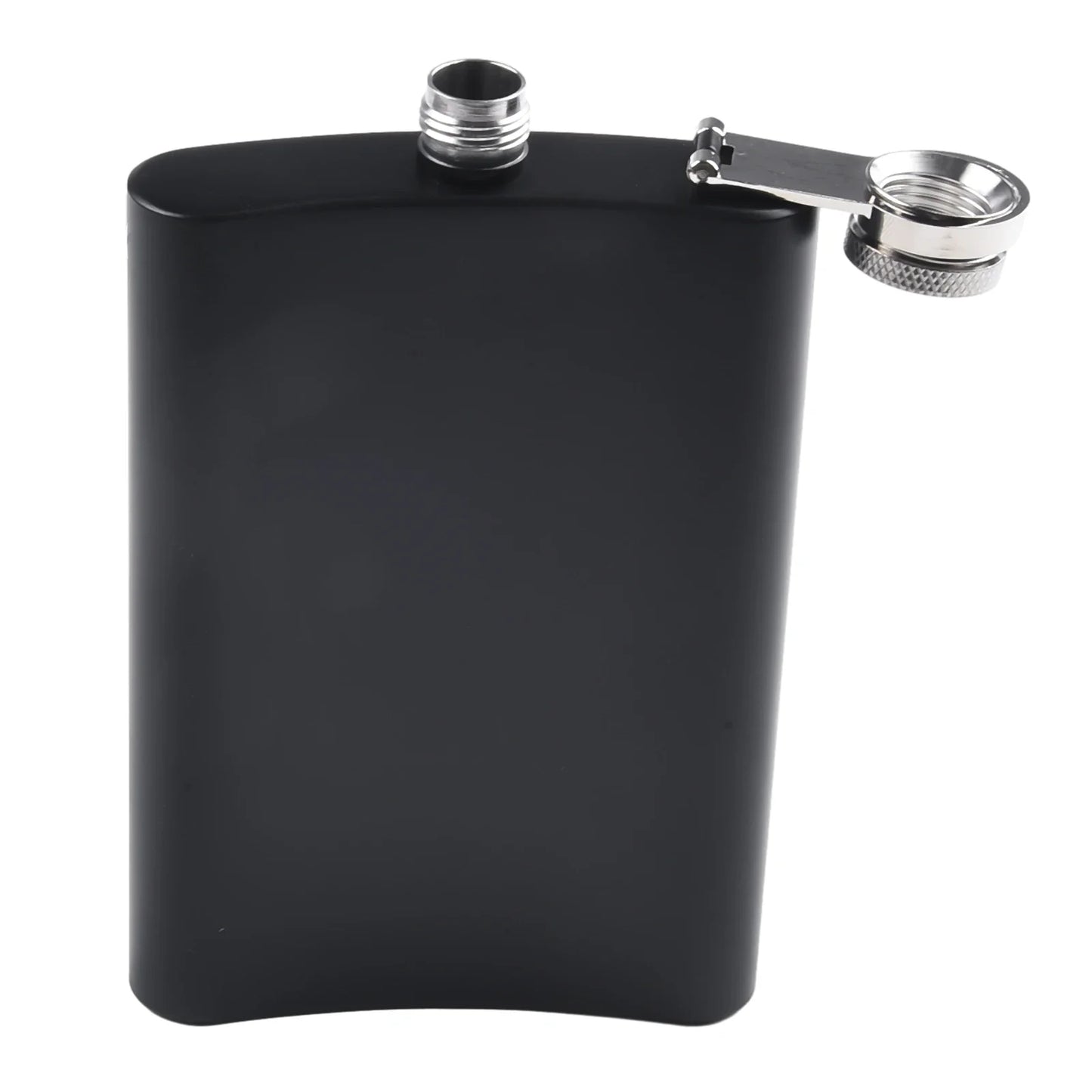 Stainless Steel Hip Flask 7–12oz | Black Matte Pocket Flask