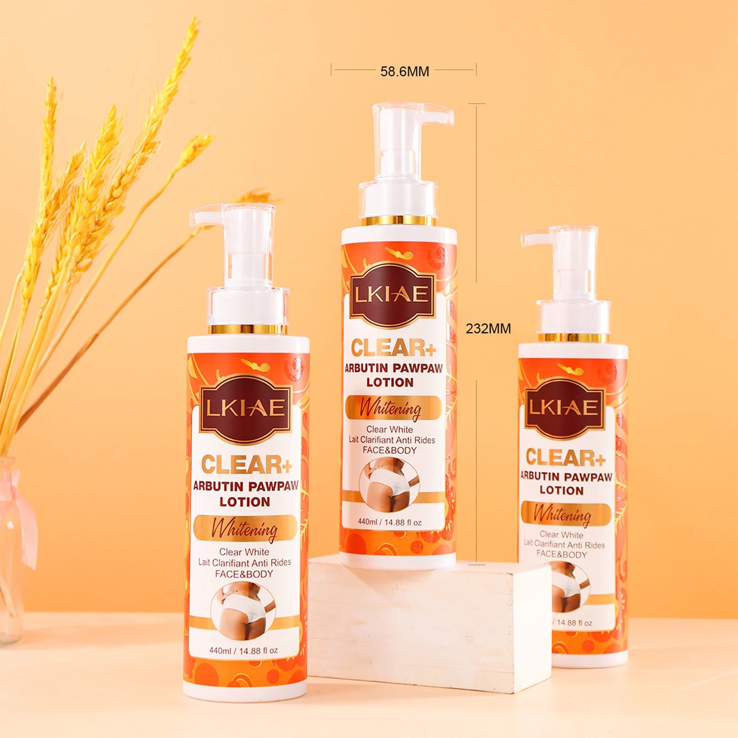 AILKE Arbutin & Papaya Brightening Body Lotion 440ml