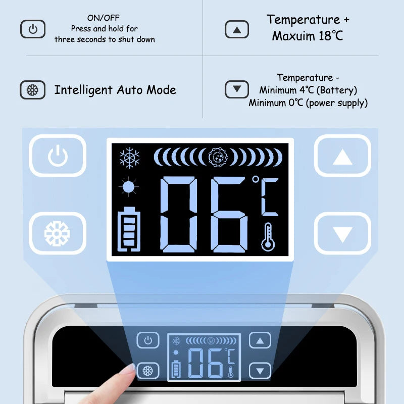 Portable Double-deck Insulin Refrigeration Box Car Mounted Household Travel Small Rechargeable Medicine Refrigeration Cold Tool Peaceful Pleasures Health and Wellness