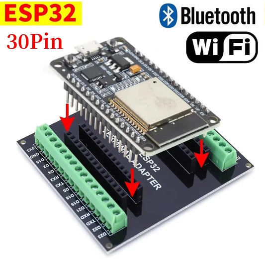 ESP32 Development Board Expansion Board Compatible WiFi Bluetooth module NodeMCU-32S Lua Ultra-Low Power Expansion Board 30Pin Peaceful Pleasures Health and Wellness