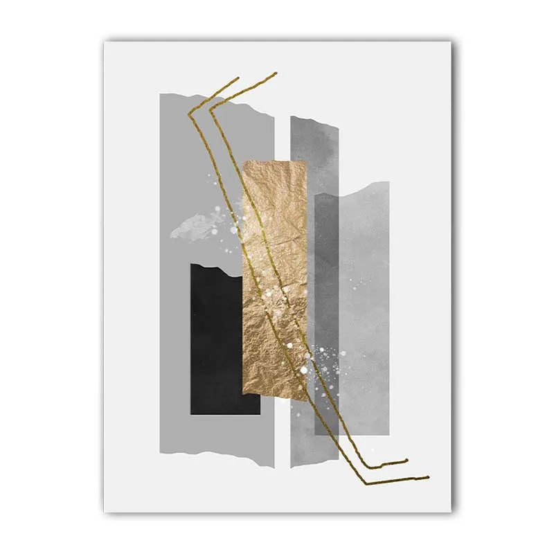 Abstract Geometric Canvas Wall Art | Modern Luxury Poster Print Canvas Wall Art Print Peaceful Pleasures Health and Wellness 05 50x70cm NoFrame China Mainland