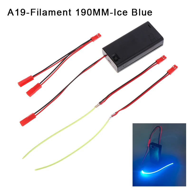 DC3V LED COB Filament Flexible Lamp 3000K 6000K 110mm 190mm 300mm Bulb Parts LED Diode Decor With AA Batteries Box Peaceful Pleasures Health and Wellness A19