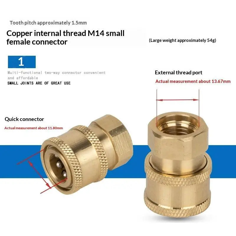 M14 x 1.5 Quick Connector Set – Leak-Proof Pressure Washer Fittings