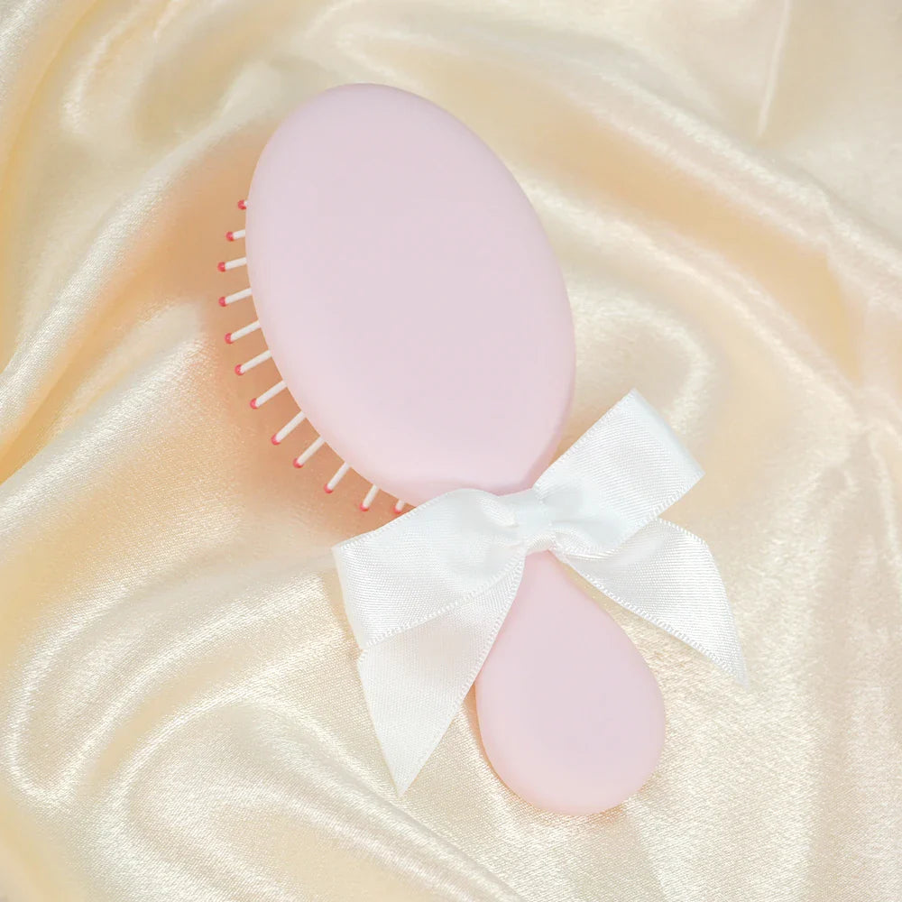 Cute Bowknot Air Cushion Hair Brush – 3 Pastel Colors