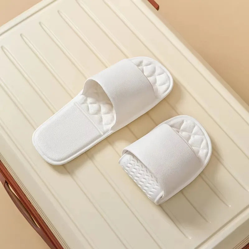 Women's Foldable Travel Slippers – Anti-Slip Washable Bath Slides