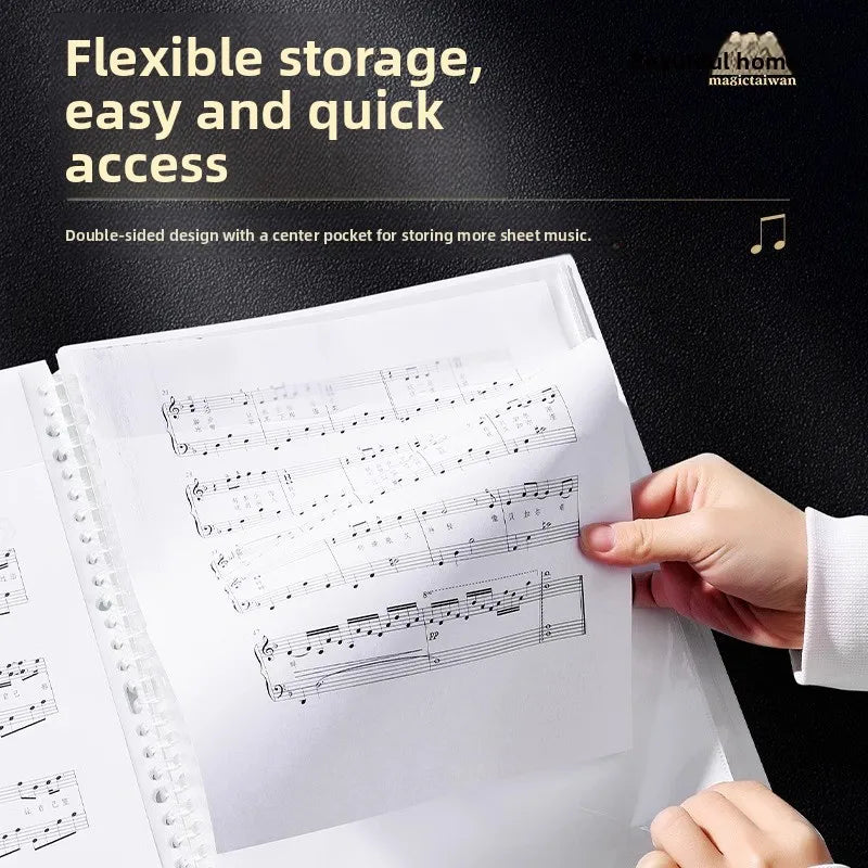 Music Score Folder Expandable Sheet Metal Piano Musician Violin