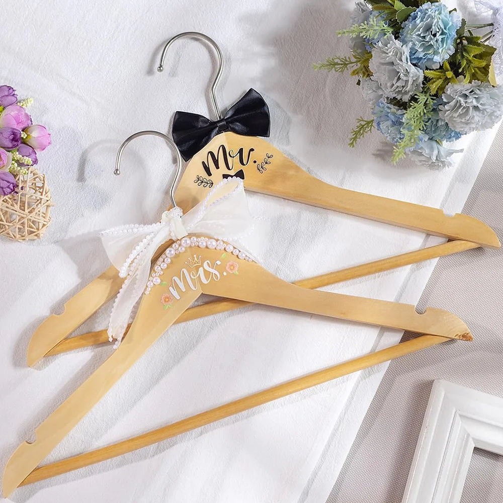 Personalized Engraved Floral Wedding Dress Hanger | Bridal Gift Personalized Bridal Hanger Peaceful Pleasures Health and Wellness