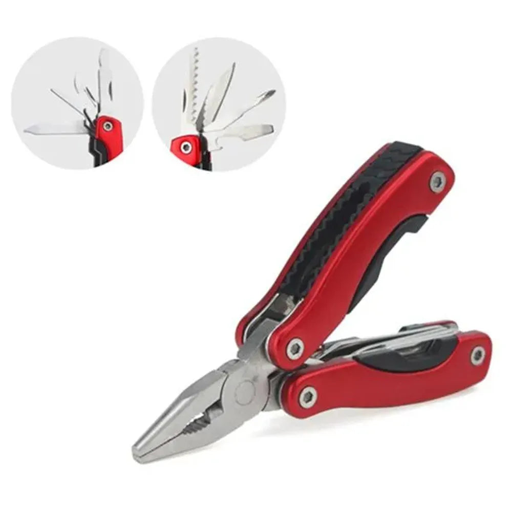 9-in-1 Stainless Steel Multi-Tool Plier for Camping & Outdoor