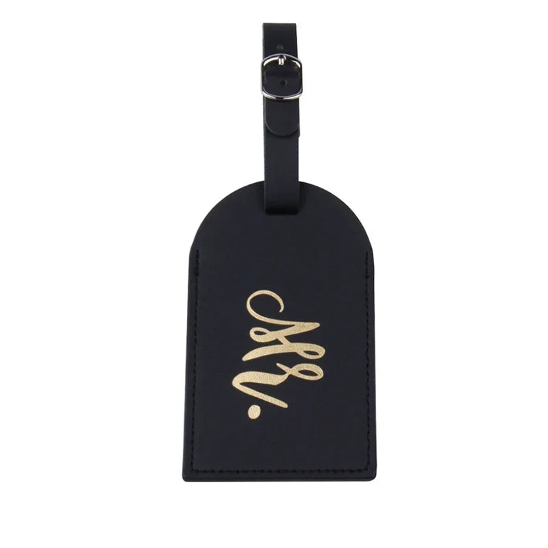 Mr & Mrs Leather Luggage Tags | Wedding & Honeymoon Gift