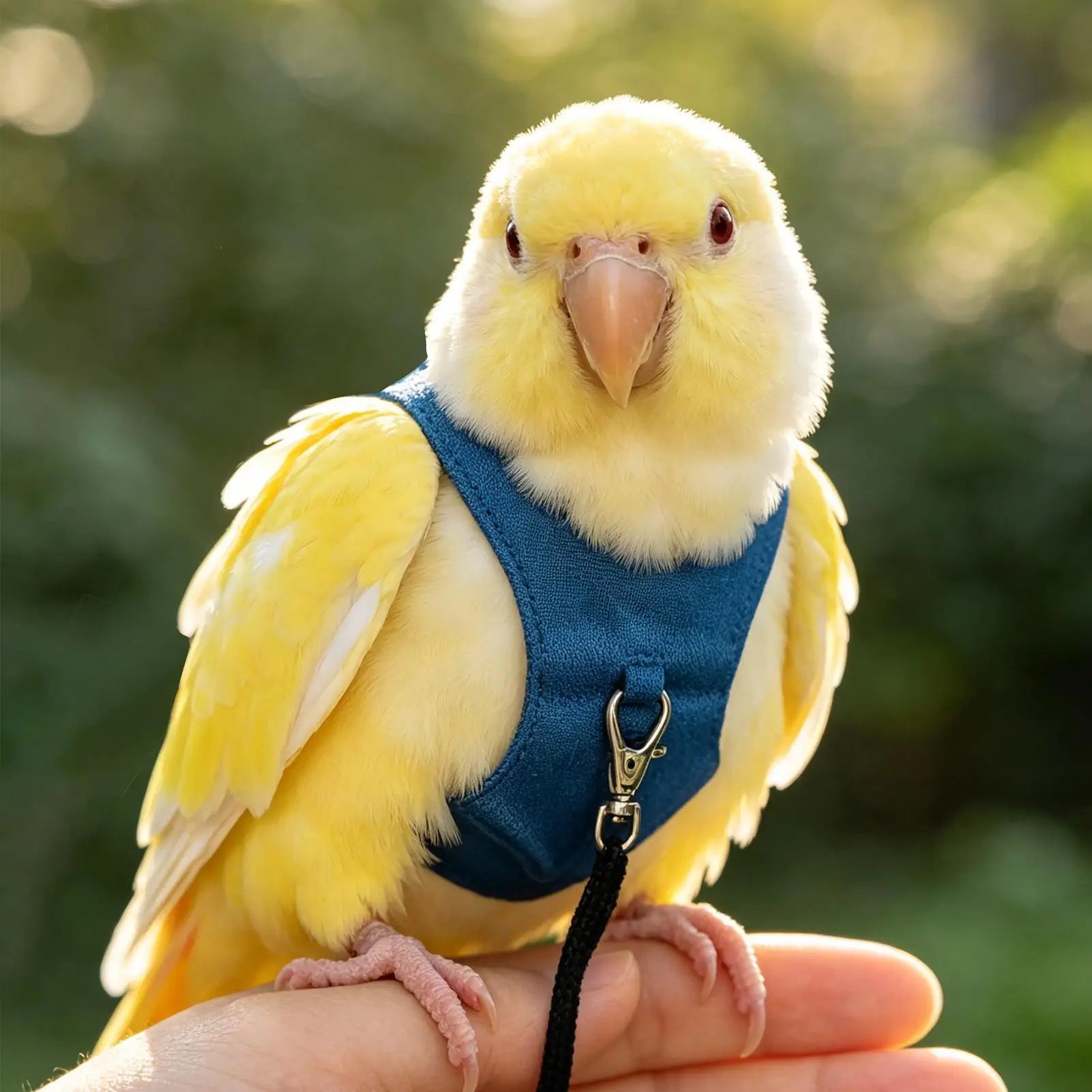 Bird Harness & Leash Kit Parakeet Flying Training Rope Traction Straps for Walking Outdoor, Backyard Park Beach Hiking Peaceful Pleasures Health and Wellness