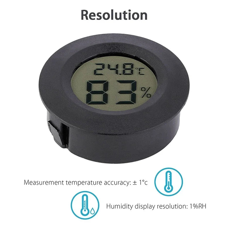 Digital Indoor Thermometer Hygrometer | LCD Temp & Humidity Sensor