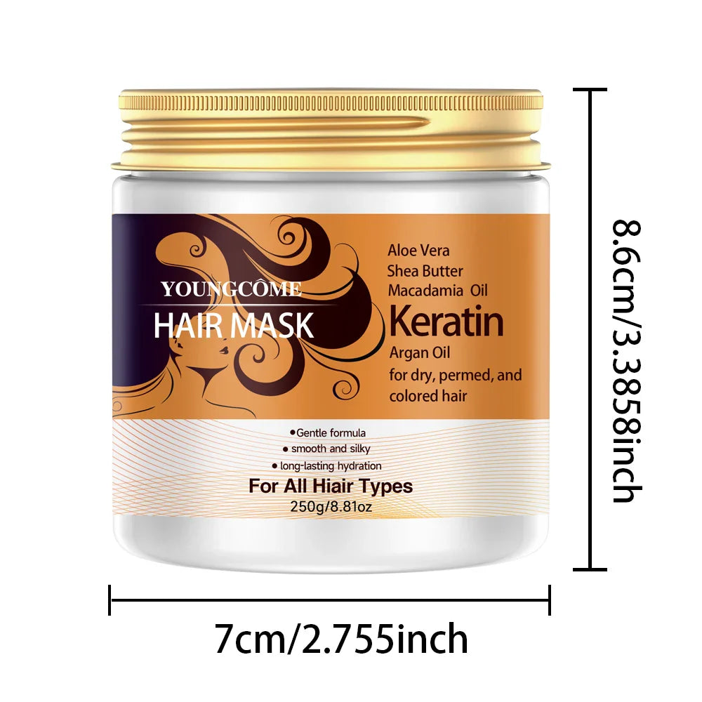 YOUNGCOME 2-in-1 Keratin Hair Mask | Straightening & Color Protect