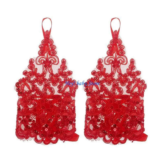 Girls Lace Princess Gloves – Wedding Costume Accessory 4–6Y Girls Costume Gloves Peaceful Pleasures Health and Wellness Red China Mainland
