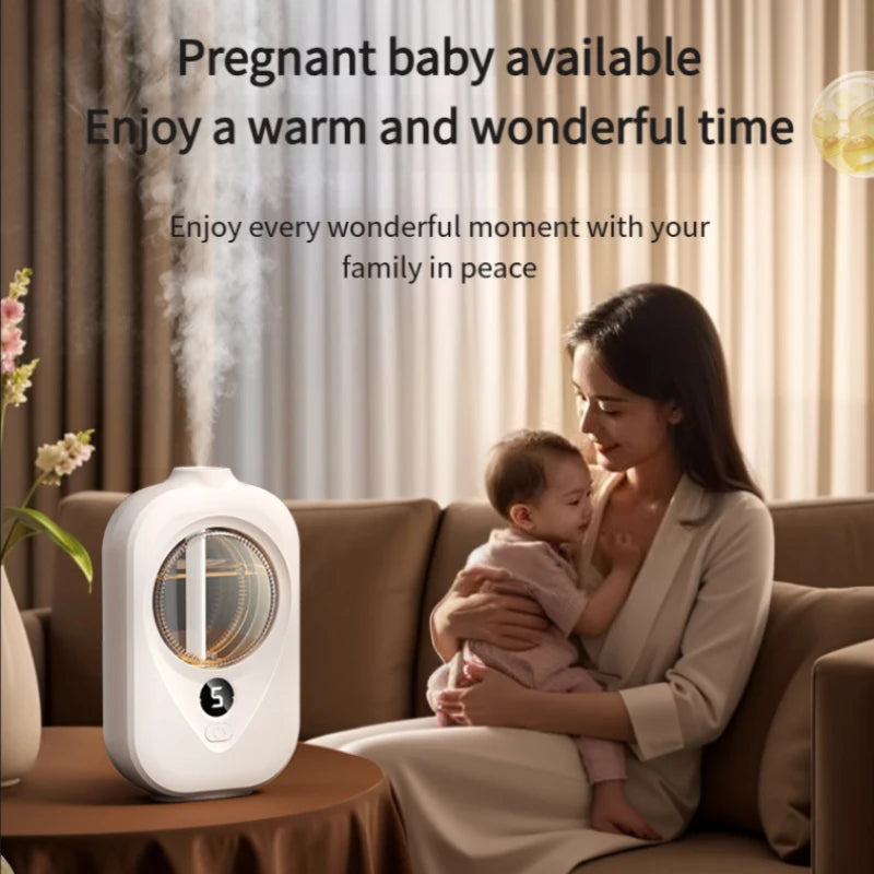 Smart Wall Mounted Essential Oil Diffuser Aromatherapy Humidifier Automatic Air Deodorization for Home Peaceful Pleasures Health and Wellness