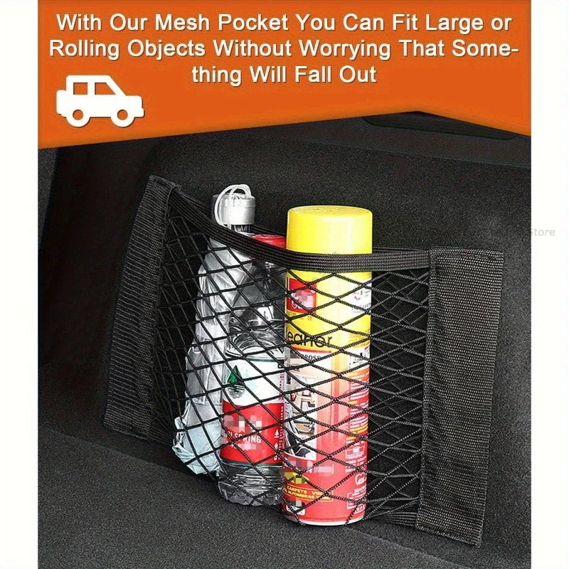 Car Trunk Elastic Mesh Storage Net Organizer Bag | Multi-Size