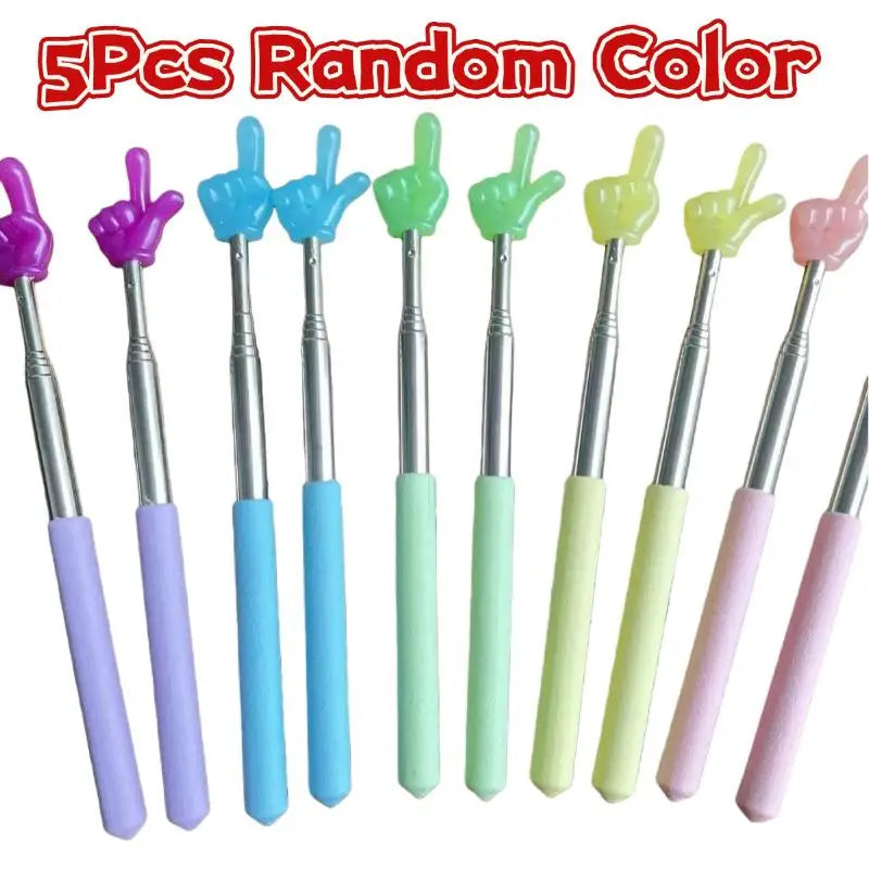 Glow-in-the-Dark Retractable Reading Pointer Stick – 5 or 10 Pack