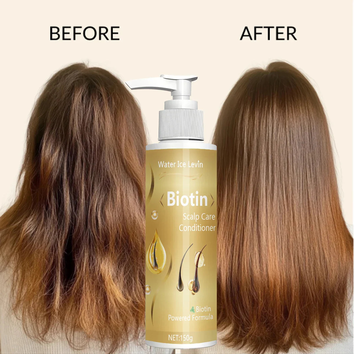 Biotin Conditioner with Collagen & Grape Seed Oil – 150g