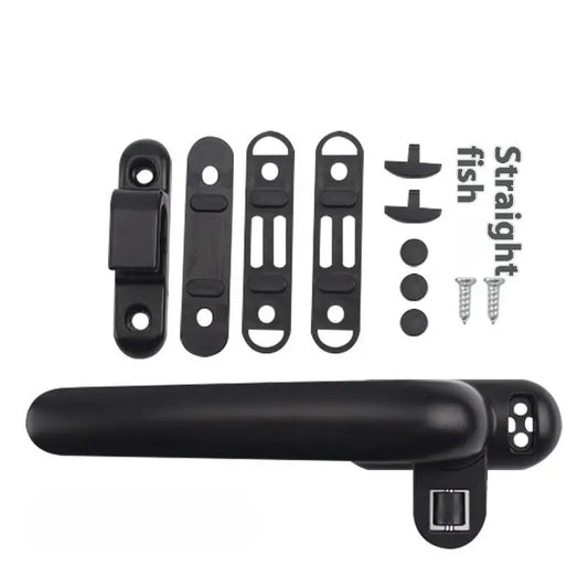 New Thickened Aluminum Alloy Window Handle Casement Window Seven-Character Handle Outside Open Window With Lock Handle Peaceful Pleasures Health and Wellness