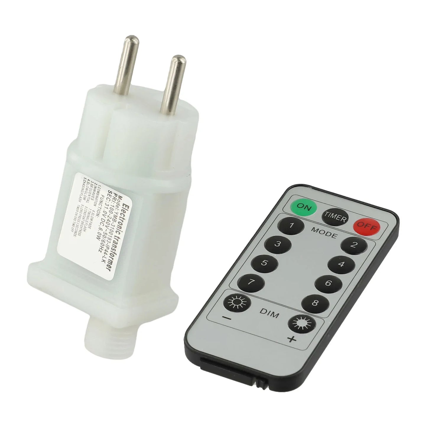 31V LED Adapter with Remote – 6W, 8 Lighting Modes, IP44