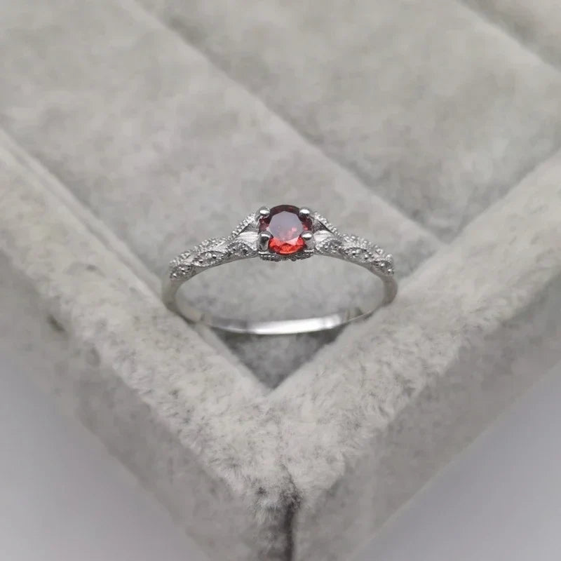 Women's Amethyst Zirconia Fashion Ring – Prong Set Gem