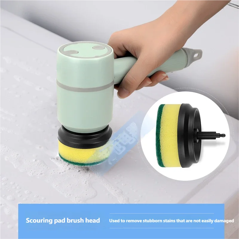 2025 Multi Functional Wireles Electric Cleaning Brush Household Toilet Cleaning Tool Handheld Kitchen Cleaning Brush Peaceful Pleasures Health and Wellness