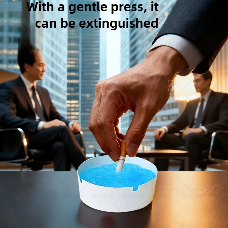25pcs Disposable Ashtray Foaming Thickened Anti Fly Anti Smoke Eco Friendly for Home Office Gaming Cafe with Water Added Peaceful Pleasures Health and Wellness