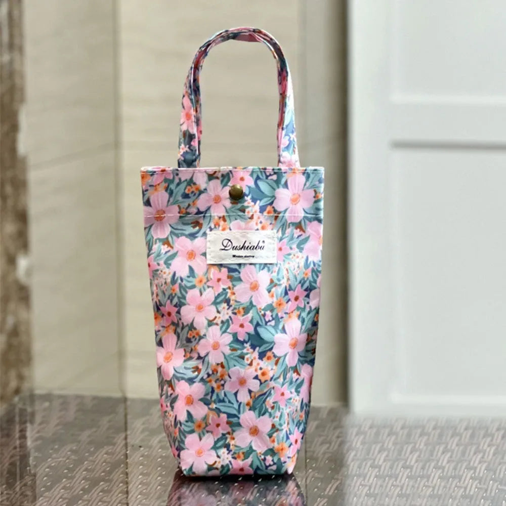 Cute Insulated Water Bottle Carrier Pouch | Cup Sleeve Bag