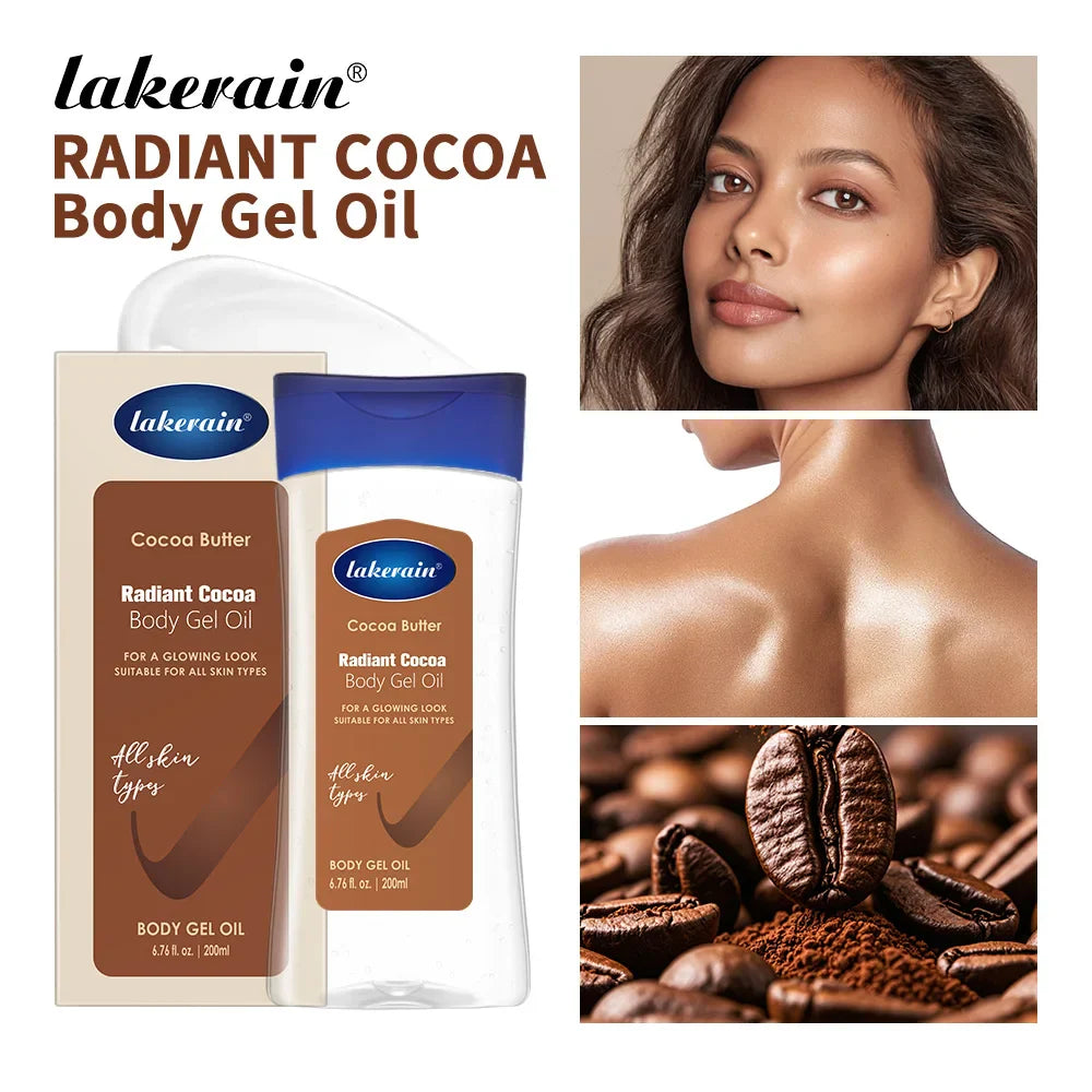 Lakerain Radiant Body Gel Oil – Vitamin C, Turmeric & Cocoa