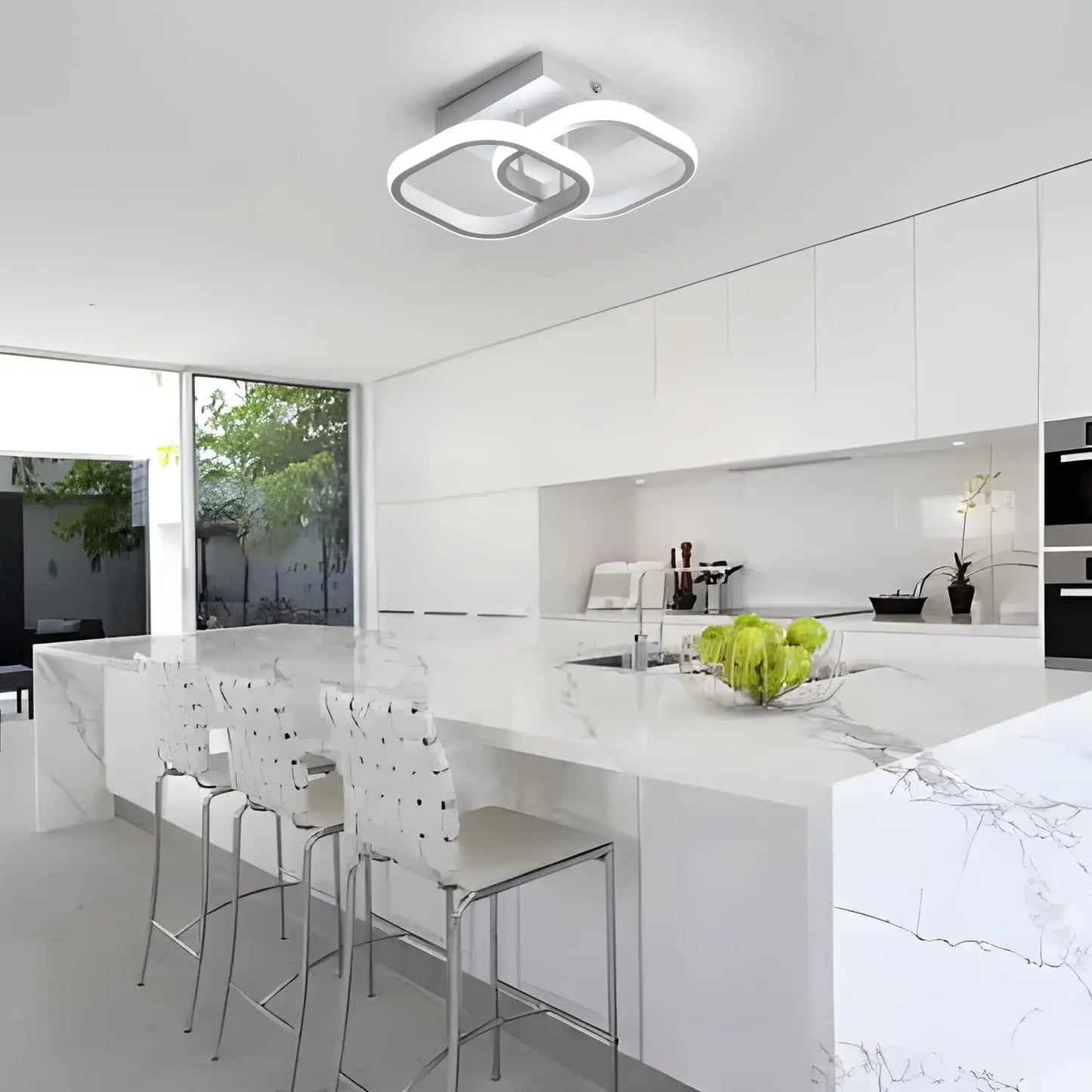 Modern Square LED Ceiling Light – Hallway, Kitchen & Bedroom