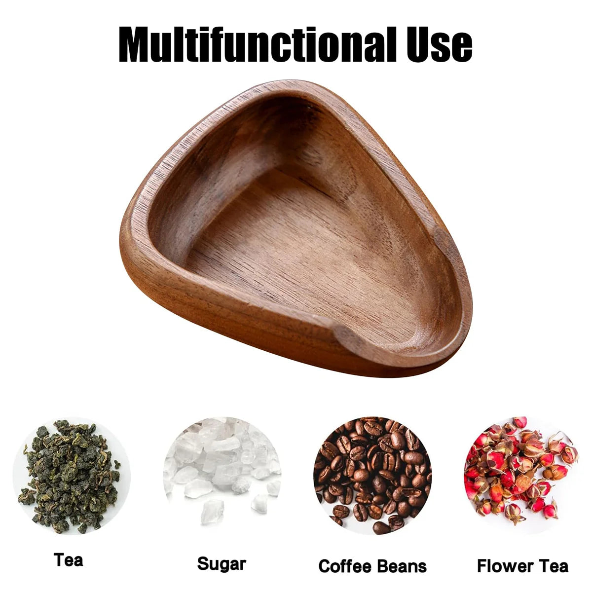 Wooden Coffee Bean Tray with Sleek Black Sprayer, Wood Dish for Coffee Beans, Perfect for Coffee Enthusiasts and Baristas Peaceful Pleasures Health and Wellness