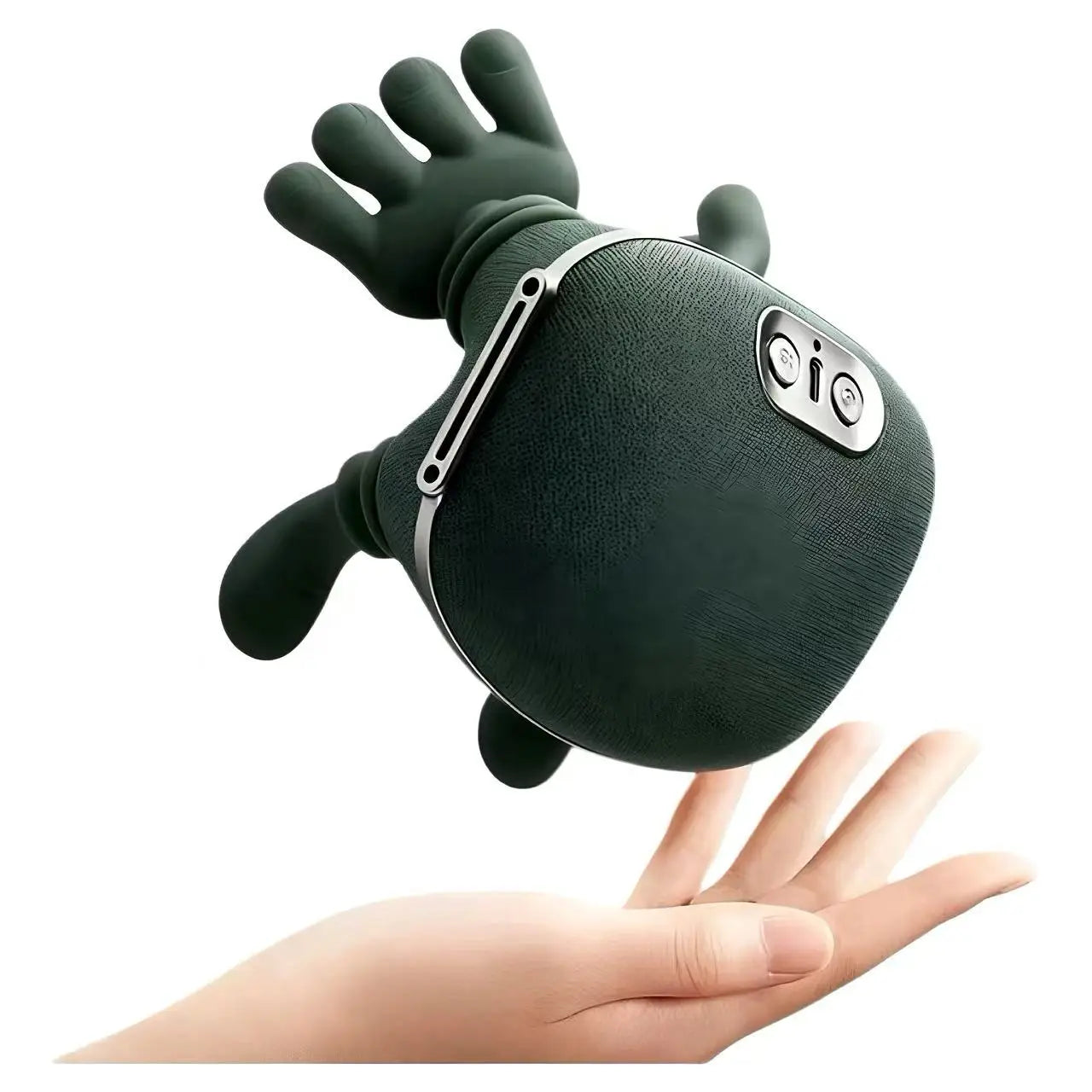 Neck Massager Portable Rechargeable Shoulder Cervical Massager Real Hand Kneading Soreness Relief Massager For Home Travel Peaceful Pleasures Health and Wellness Green