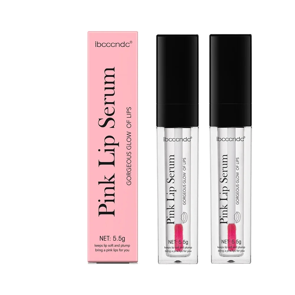 Natural Pink Serum Lips Pink Fresh Remove Dark Lips Gel Lightening Essence Cream Balm Repair Fine Line Brighten Lip Exfoliator Peaceful Pleasures Health and Wellness 2pcs
