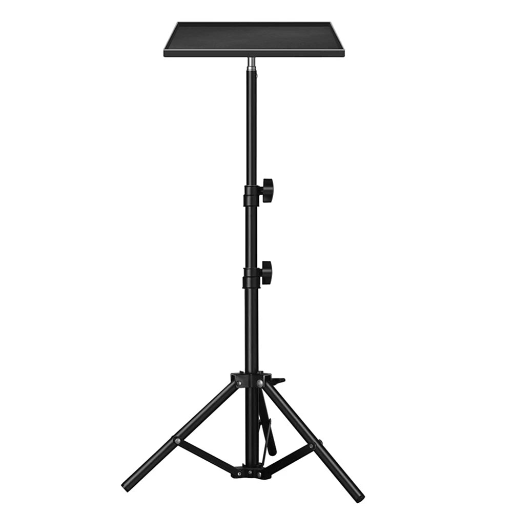 Projectors Tray 1/4inch Thread Tripod Tray Height Adjustable DJ Equipment Holder Telescopic Rod Standing for Laptop DSLR Camera Peaceful Pleasures Health and Wellness with 120CM Tripod