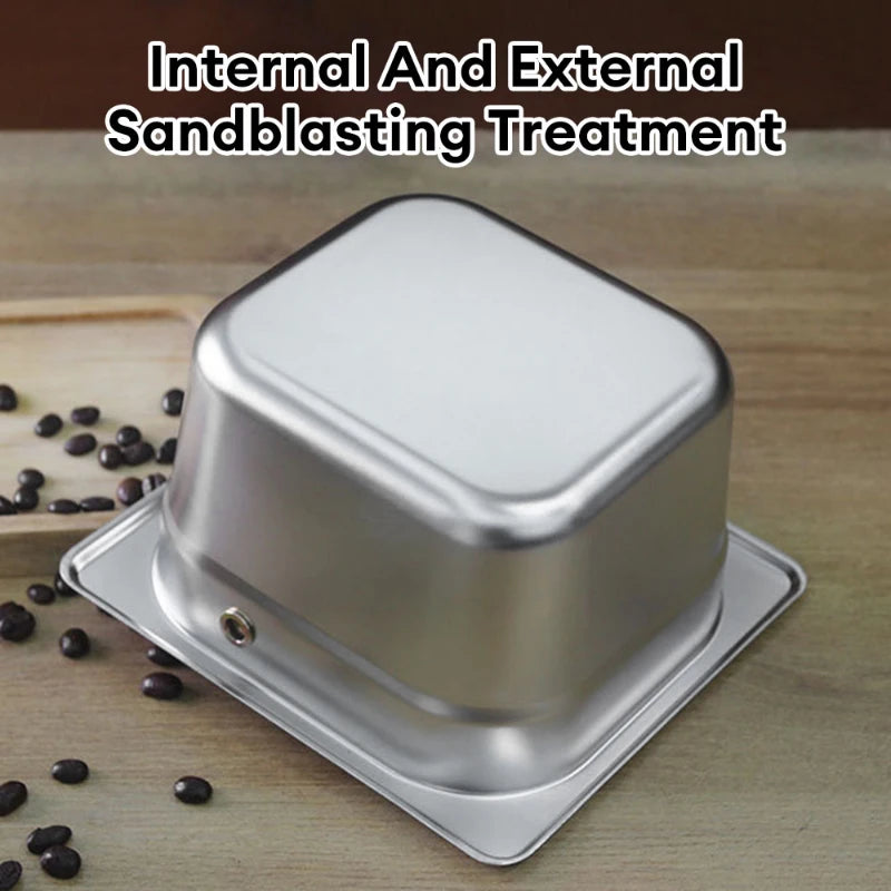 Coffee Knock Box Espresso Dump Bin for Barista Coffee Grind Anti-slip Espresso Dump Bin Grind Waste Bin Coffee Grounds Bucket Peaceful Pleasures Health and Wellness