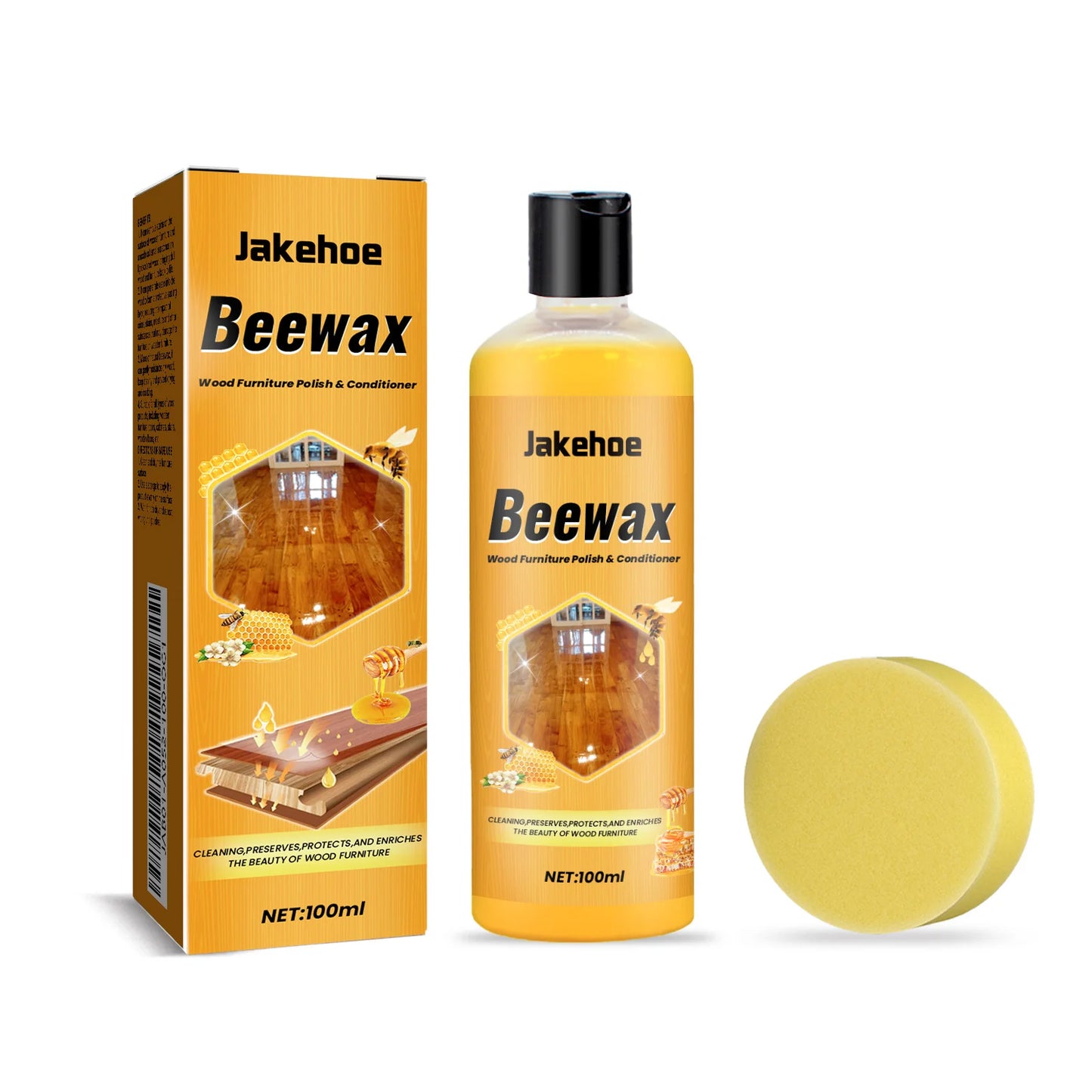 Beeswax Wood Floor Polish & Care Agent 100ml | JAKEHOE