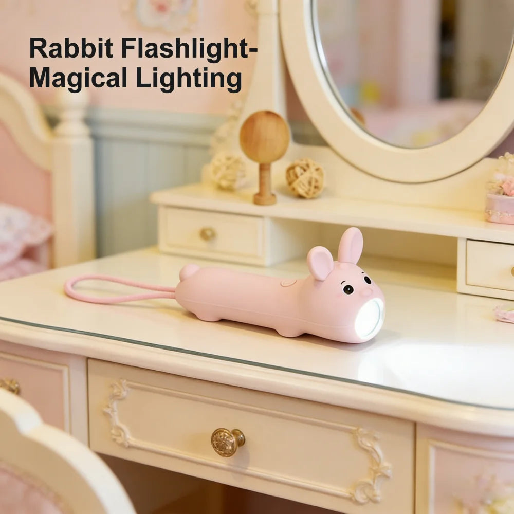 New Soft Silicone LED Flashlight USB Rechargeable Light Bear Rabbit Portable Outdoor Household Bedtime Story Torch For Children Peaceful Pleasures Health and Wellness