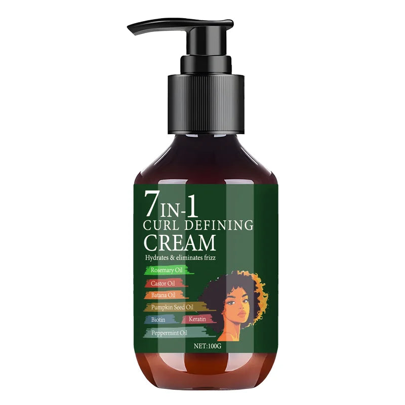 7-in-1 Curl Defining Cream – Rosemary & Castor Oil | 100g Curl Defining Cream Peaceful Pleasures Health and Wellness