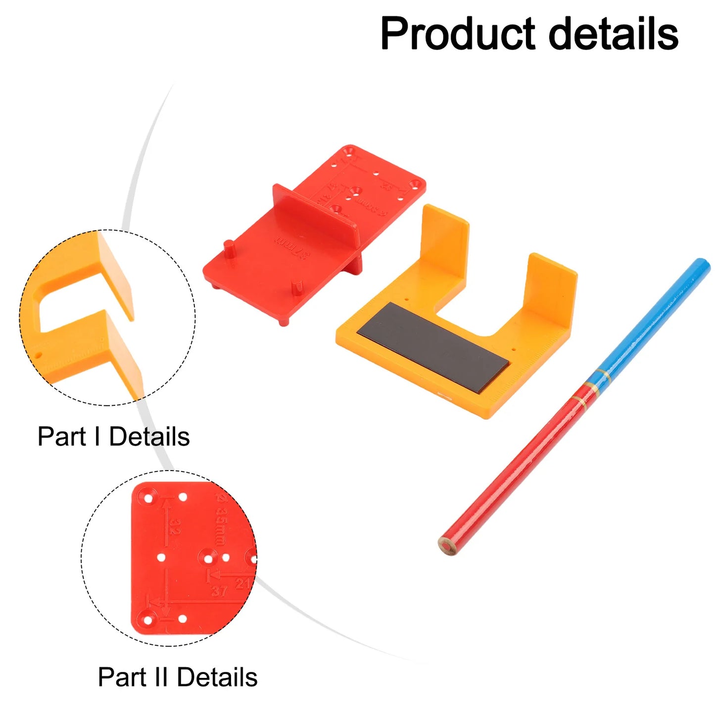 Professional Hinge Mounting Plate Cabinet Door Alignment Magnetic