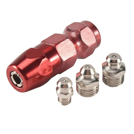 A36T-61Pcs/Set Grease Fitting Pack M6/M8/M10 Metal Nipple Mechanical Lubrication Part Grease Nipple Fitting Assortment Kits Peaceful Pleasures Health and Wellness silver